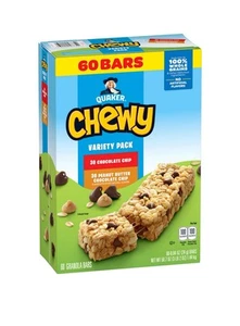 Barra de granola masticable Quaker, paquete de variedad, 60 ct.�� - Imagen 1 de 6