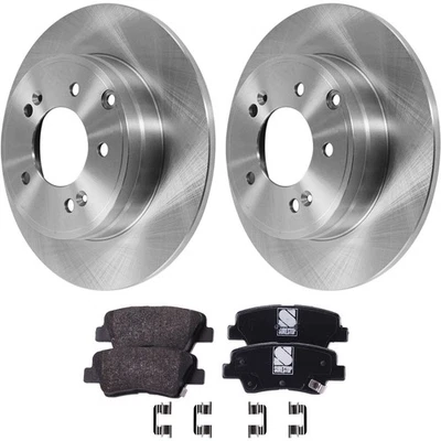 Rear Brake Disc Rotors and Pads Kit For Kia Cadenza 2014 2015 2016 - Image 1 of 4