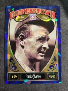 Tarjeta Cooperstown Frank Chance 2013 Blue Cracked Ice/499 #10 White Sox Salón de la fama - Imagen 1 de 3