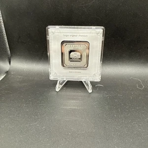50 Gramm .999 Silberbarren - Geiger Edelmetalle versiegelt im Assay Rückseite des Plattenrisses - Bild 1 von 4