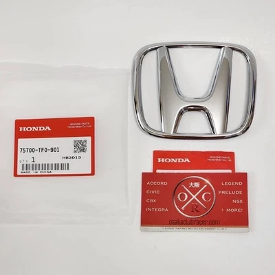 12-13 COUPLE/2022-24 Honda Civic EV Front Emblem Grille Badge 75700-TF0-901 Foto 1 de 4