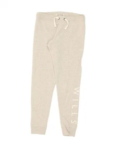 JACK WILLS Womens Graphic Tracksuit Trousers Joggers UK 10 Small Grey BX05 - Picture 1 of 3