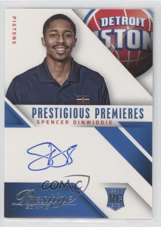 2014 Prestige Prestigious Premieres Signatures Spencer Dinwiddie Rookie Auto RC - Image 1 of 2