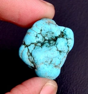 Lote de 100 quilates de piedras preciosas sueltas crudas turquesa de la belleza durmiente natural calidad A+ - Imagen 1 de 3