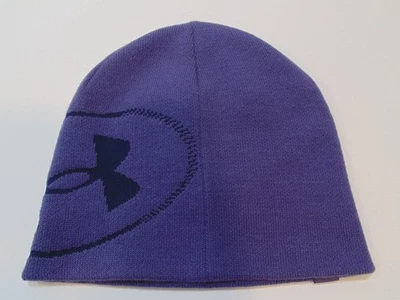 Under Armour Purple Winter Hat Beanie One Size Ski Snowboard Workout Running - Image 1 of 4