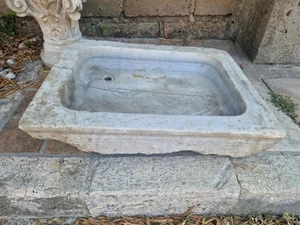 ANTIKE BADEWANNE - WASCHBECKEN AUS MARMOR - Bild 1 von 8