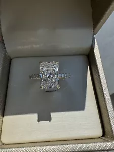 3.0Ct Radiant Cut Lab Grown Diamond Womens Engagement Ring Size 8 - Picture 1 of 8