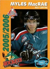 Myles MacRae 2005-06 Kelowna Rockets