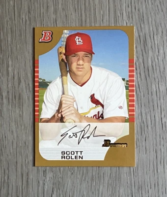 2005 MLB Bowman Gold Baseball | Scott Rolen | #80 | St. Louis Cardinals - Image 1 of 2