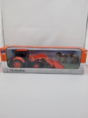 NewRay Kubota M5-111 Toy Tractor Assortment 1:32 Scale 3 Pieces Tractor / Horses - Image 1 of 4