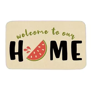 Summer Watermelon Door Mat Welcome to Our Home Decorative Doormat Farmhouse L... - Picture 1 of 7