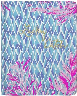 Lilly Pulitzer Concealed Spiral Journal KALEIDOSCOPE CORAL leatherette book BNWT - Image 1 of 2