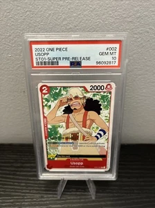 2022 One Piece Super Pre-Release Usopp ST01-002 PSA 10 Gem Mint - Bild 1 von 2