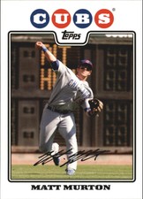2008 Topps Chicago Cubs Baseball Card #643 Matt Murton