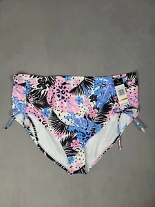 California Waves Trendy Plus Size High-Waist Bikini Bottoms Size 22/24 - Picture 1 of 5