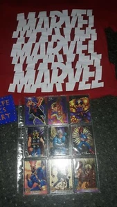 Superhero Trading Cards lot of 11 and Size S Marvel Tee (see description) - Picture 1 of 6