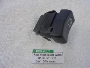Renault DAV Rear Wiper Rocker Switch R5 R9 R11 R18 - Picture 1 of 2