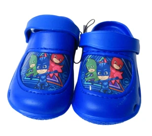 PJ Masks Boys Slip On Foam Cushioned Clog Sandal Toddler Size Small 5/6 With Tag - Picture 1 of 7