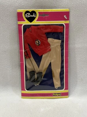 NOVA Roupa Equestre Vintage Sindy Pedigree 4113OU Vermelha Equitação - Imagem 1 de 4