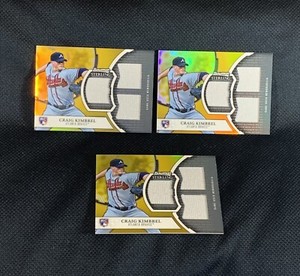 2011 Bowman Sterling Gold Refractor Craig Kimrel Rc Rookie (3 Card Lot) #’ed 50