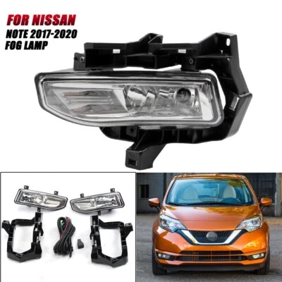 Bumper Fog Driving Lights Lamps For Nissan Versa Note 2017-2020 Right Left Side - Image 1 of 4