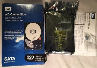 Western Digital Caviar Blue 320GB (NEW SEALED) 7200 RPM SATA - Image 1 of 4
