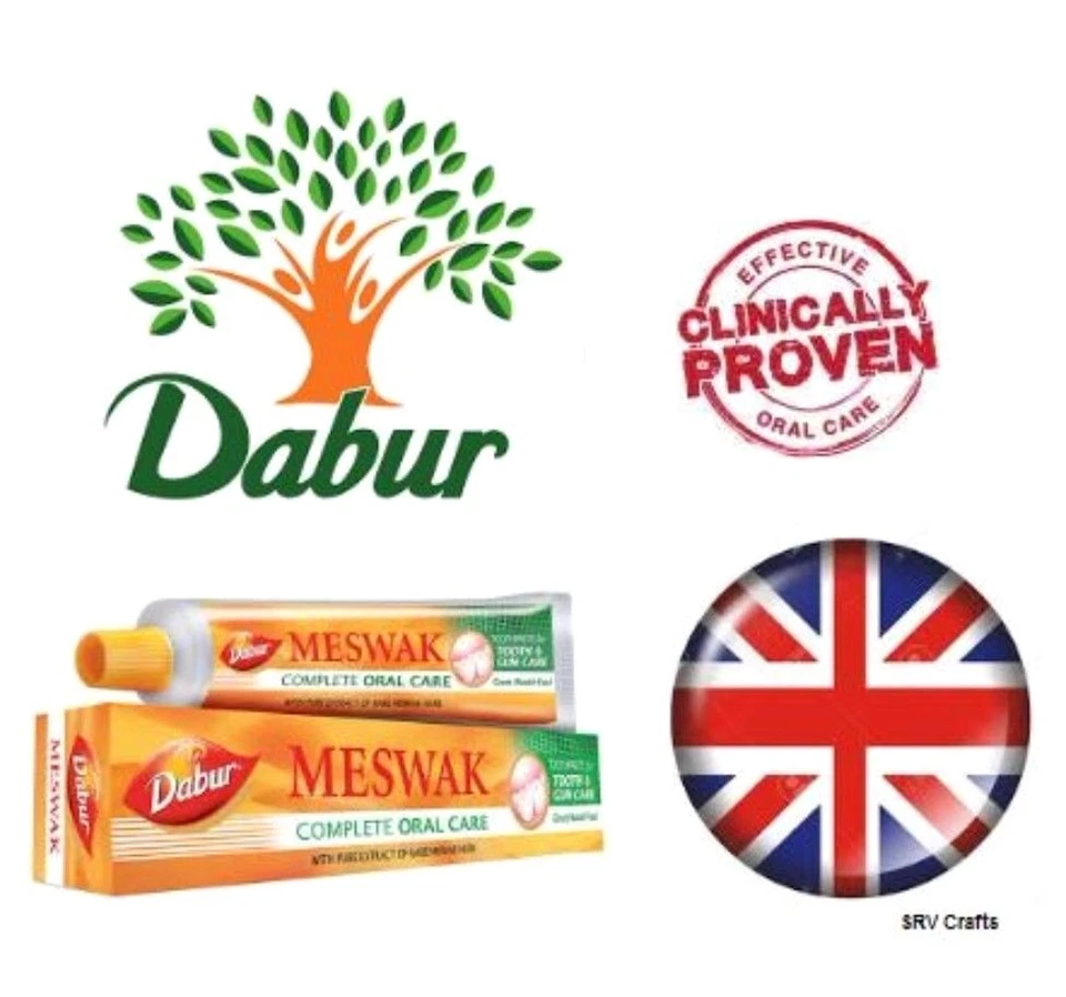 Dabur Meswak Zahnpasta beugt Zahnsteinbelag Karies Bakterien Keime Mundgeruch vor