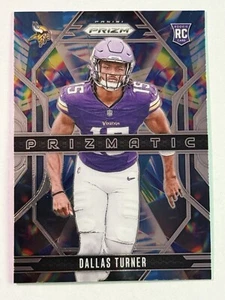 Dallas Turner 2024 Prizm Football Prismatic #17 Rookie (RC) Minnesota Vikings - Bild 1 von 2