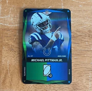 Michael Pittman Jr. Indianapolis Colts 2024 Uno Elite NFL SP lámina verde azul - Imagen 1 de 2