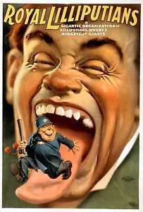 Decoration Poster.Interior design.Dwarf Lilliputians Midgets Giants.6972 - Picture 1 of 1