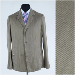 Chaqueta de Campo Para Hombres 40R Talla EE. UU. ESPRIT Marrón Sarga Algodón Abrigo Deportivo Blazer - Imagen 1 de 11