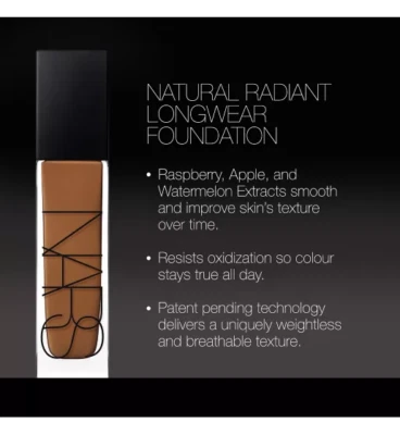 NARS Natural Radiant Longwear Foundation 30 ML Choose Your Shade *NEW* - Image 1 of 3