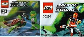 2x LEGO Galaxy Squad 2 figures + mini mech & insect 30230 + 30231