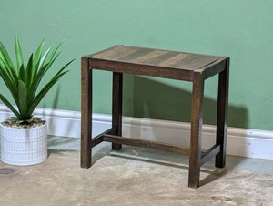 Vintage Side End Table Dark Oak Art Deco Plant Stand Hall Stand Drink - Picture 1 of 11