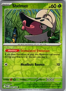 Shelmet Reverse Holo 008/086 SV: White Flare Common - NM - Picture 1 of 2