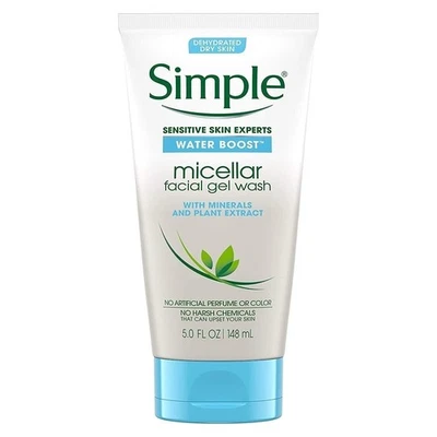 Simple Water Boost Micellar Facial Gel Wash Sensitive Skin 5 oz - Image 1 of 4