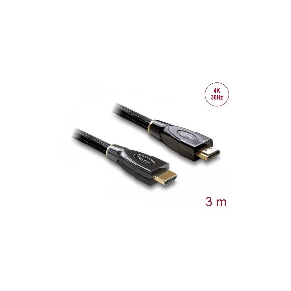 High Speed HDMI mit Ethernet Kabel 4K 30 Hz 3 m - Bild 1 von 1