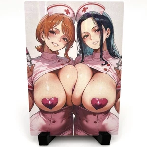 One Piece Nami Nico Robin Sexy Anime Waifu Girl Doujin Lewd Goddess Story Card - Picture 1 of 3