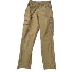 Pantalones JK Attire Mujer M Caqui Electra Caja Cremallera Bolsillo Carga - Imagen 1 de 14