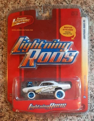 Johnny Lightning Lightning Rods R2 1970 Dodge Super Bee Zinger White Lightning⚡ Foto 1 de 4