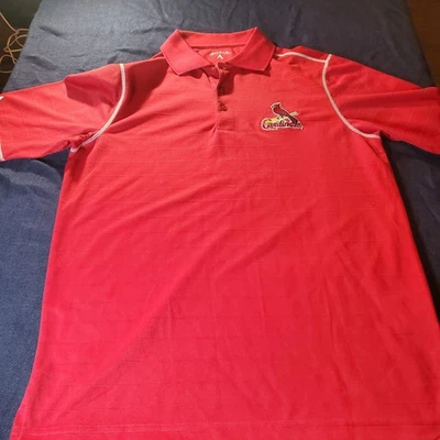 Cardinals Polo Shirt -Medium-Antigua - Image 1 of 4