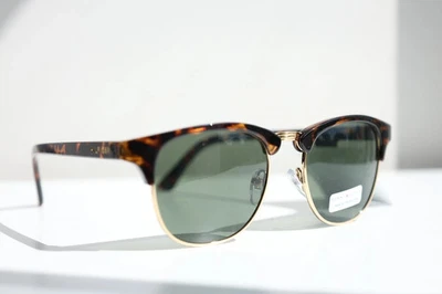 Tommy Hilfiger "Bryan" MP OU107 Cuadrado Club Gafas de Sol Marrón Tortuga Nuevo Foto 1 de 4