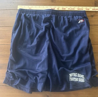 Pantalones cortos de malla medianos Notre Dame de colección para hombre Foto 1 de 4