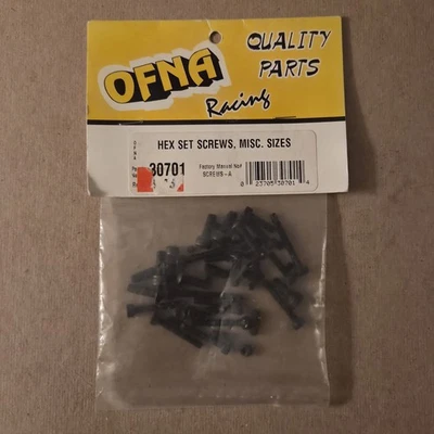 OFNA Racing ~ 30701 ~ Hex Head Screws Assortment Misc. Sizes Vintage NIP NOS - Image 1 of 2