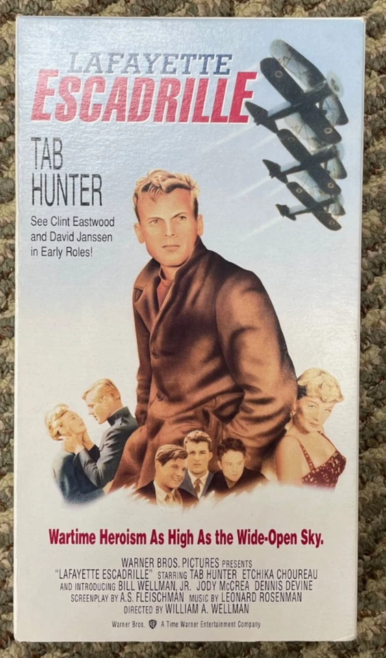 Lafayette Escadrille (1958) Warner VHS - Tab Hunter, early Eastwood, Janssen - Image 1 of 1
