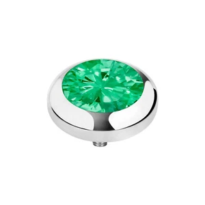 Melano Vivid Meddy's M 01SR9012 SS Aqua Green 7mm Attachment for Vivid Ring - Picture 1 of 5