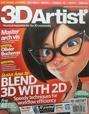 LEARN HOW TO BLEND 3D WITH 2D / 3D ARTIST Magazine +DVD Full of Resources NEW!