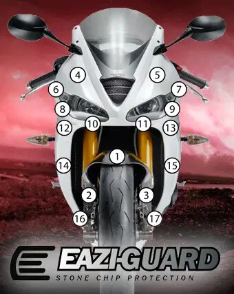 Eazi-Grip Motorcycle Paint Protection Triumph Daytona 675 2013-2016 Matte - Image 1 of 1