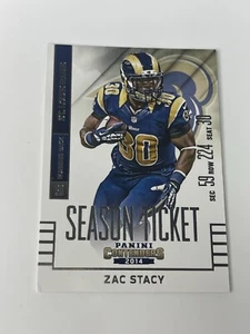 2014 Panini Contenders Season Ticket #75 Zac Stacy St Louis Rams Card - Picture 1 of 4