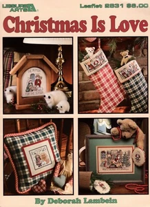 Christmas is Love de Deborah Lambein, folleto de artes de ocio punto de cruz 2831 - Imagen 1 de 2